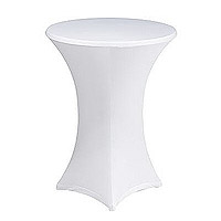 Housse Extensible Blanc Table Cocktail