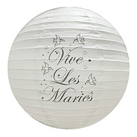 Boule Lampion Vive les Mariés 30cm