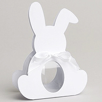 Ballotin Dragées Lapin Blanc en Carton