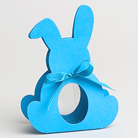 Ballotin Lapin Bleu Turquoise Dragées Chocolats