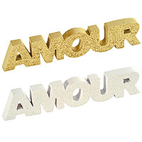 Lettres Amour Pailleté Déco de Table