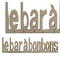 Lettres Bar à Bonbons en Bois Naturel