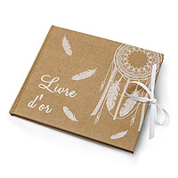Livre d'Or Kraft Boho Bohème