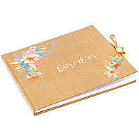 Livre d'Or Kraft Bohème Folk Fleuri
