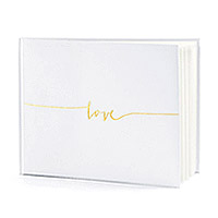 Livre d'Or Love Blanc et Doré