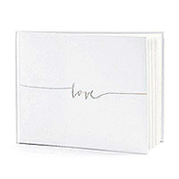 Livre D'Or Mariage Love Gris Argent