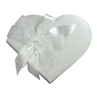 Livre d'Or Mariage Forme Coeur Blanc