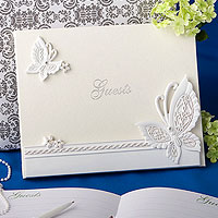 Livre d'Or Mariage Relief Papillon Original