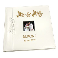 Livre d'Or Personnalisé Mariage Mr and Mrs