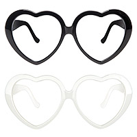 La Paire de Lunettes Forme Coeur sans Verres