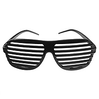 La Paire de Lunettes Striées Fun Noire