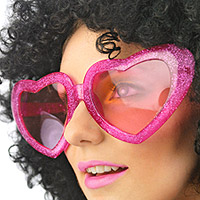 Les Lunettes Géantes Coeur Pailletées