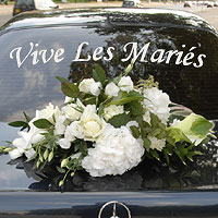 Marqueur Feutre Blanc Vitre Voiture Mariage