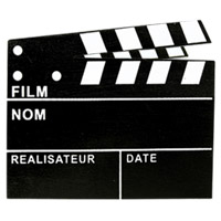 Clap Cinéma Chevalet Marque Table Ardoise Géant