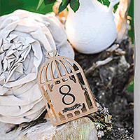 Cages à Oiseaux Kraft Numéros Marque Table