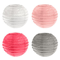 Lot de 2 Mini Boules Lampion 10 cm