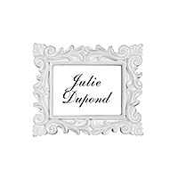 Mini Cadre Baroque Marque Place Blanc