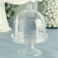 Mini Cloches en Pvc Plastique Transparent x3