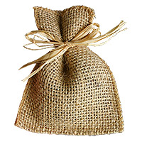 Pochons en Jute Naturelle Brute Mariage pas cher