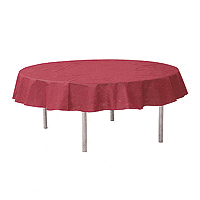 Nappe Ronde Bordeaux en Tissu Intissé 240cm Discount