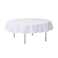 Nappe Ronde Blanche 1er prix en Tissu Intissé 240cm