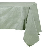 Nappe Vert Sauge Rectangulaire Polyester Lavable