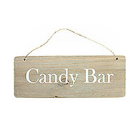 Pancarte Bois Candy bar