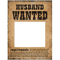 Lot de 2 Pancartes Husband and Wife Wanted