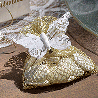 Papillons Dentelle Blanc Pince Décoration Vintage