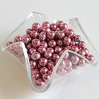 Sachet de 100 g de Billes Dragées Perles Chocolat Rose Gold