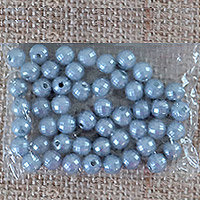 Perles décoration Nacrées Bleu Givré