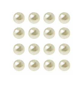 50 Perles Fines de décoration Nacrées LUXE Ivoire