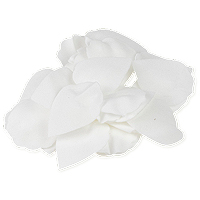 30 Pétales de Roses Artificiels en Mousse Luxe Blanc