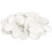 50 Pétales de Roses Satin Luxe Blanc