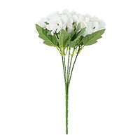 Bouquet 5 Hortensias Blanc Artificiels