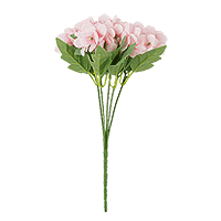 Petit Bouquet Hortensia Rose Artificiel Déco Mariage