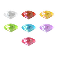 Lot de 100 Petits Diamants Facettes Translucides