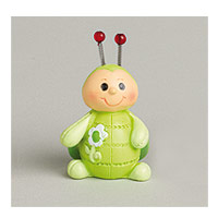 Coccinelle Vert Anis Petite Figurine Décoration Baptême