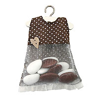 Robe Chocolat Contenant Dragées Bapteme Fille Discount