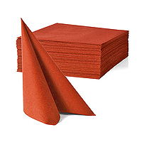 40 PETITES Serviettes Buffet Papier Terracotta