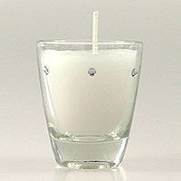 6 Mini Photophores Verre Strass Boite Translucide