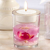 Le Photophore Verre et Gelée Orchidée