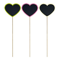 Mini Tableau Cœur En Ardoise Naturelle - Fait Main UK - Étiquettes Prénom Faveurs Mariage 6 Cm