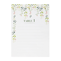 Plan de Table Mariage Sauge Green Numérotés