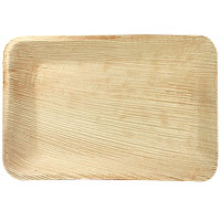 Lot de 2 Plateaux Bois Palmier 16 x 24cm