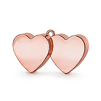 Poids Double Coeur Rose Gold pour Ballon