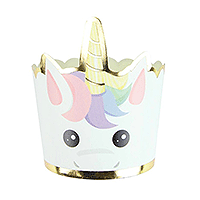 Pots à Pop-Corn  Anniversaire Licorne x8