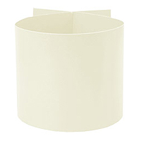 6 Ronds de Serviette Unis Ivoire
