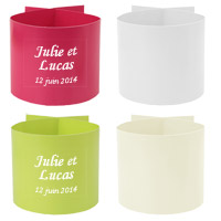 Ronds de Serviette Unis Mariage x6