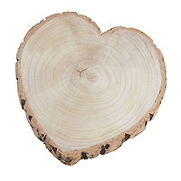 Rondin de Bois Coeur 23 cm